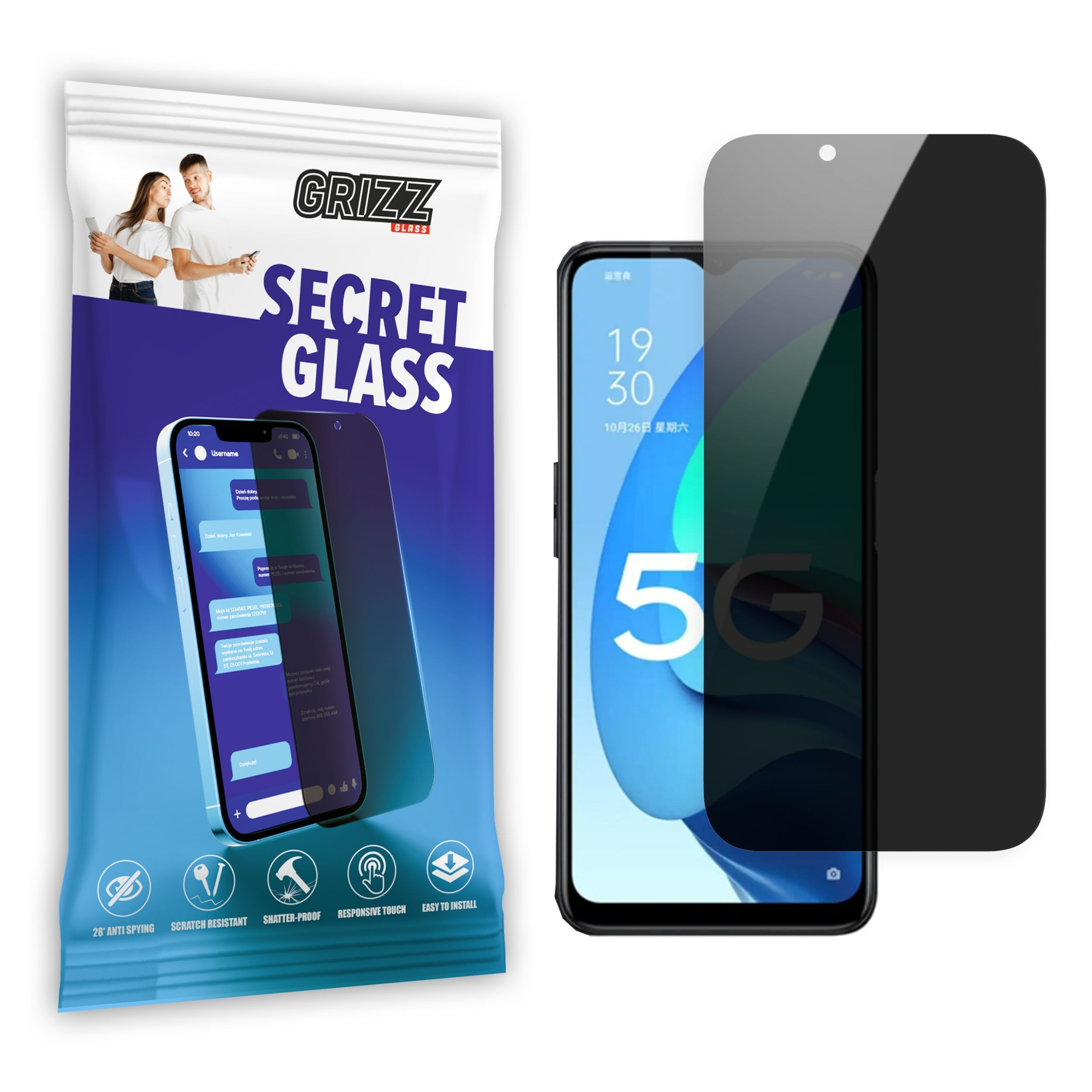 GrizzGlass SecretGlass Oppo A56s