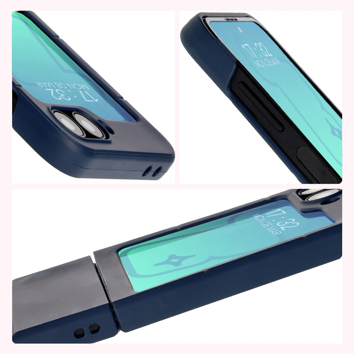 Bizon Case Tur Samsung Galaxy Z Flip6 navy blue