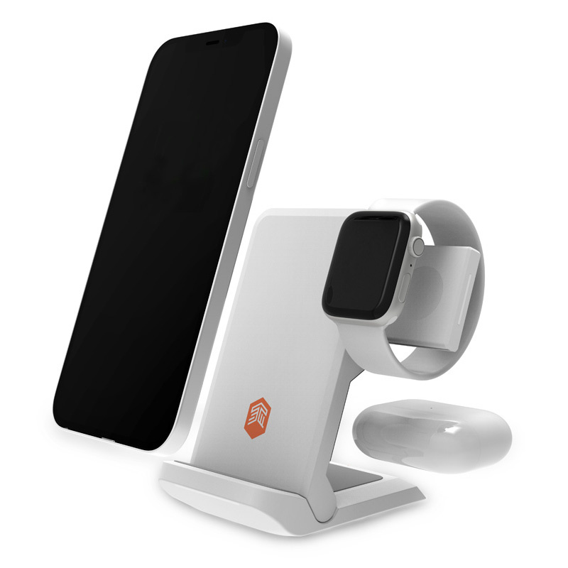STM ChargeTree Go 3in1 to Apple iPhone, AirPods & Watch (white)
