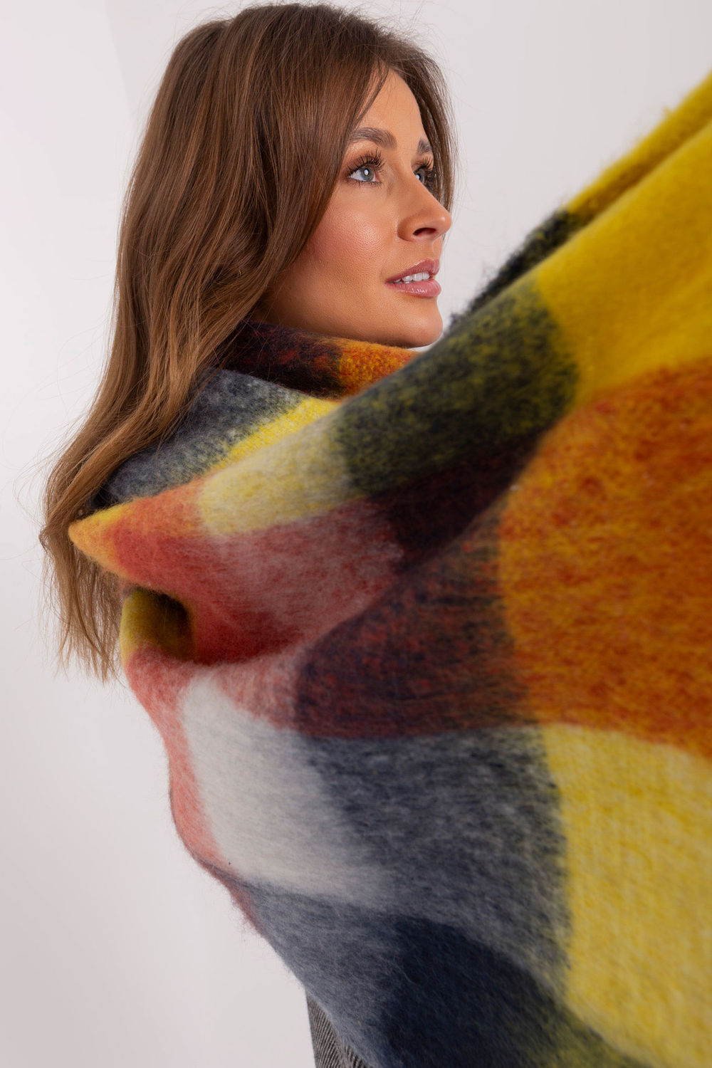 Shawl model 191705 AT  yellow