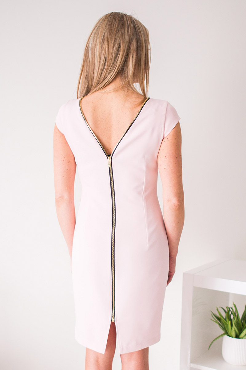  Cocktail dress model 108522 Jersa  pink