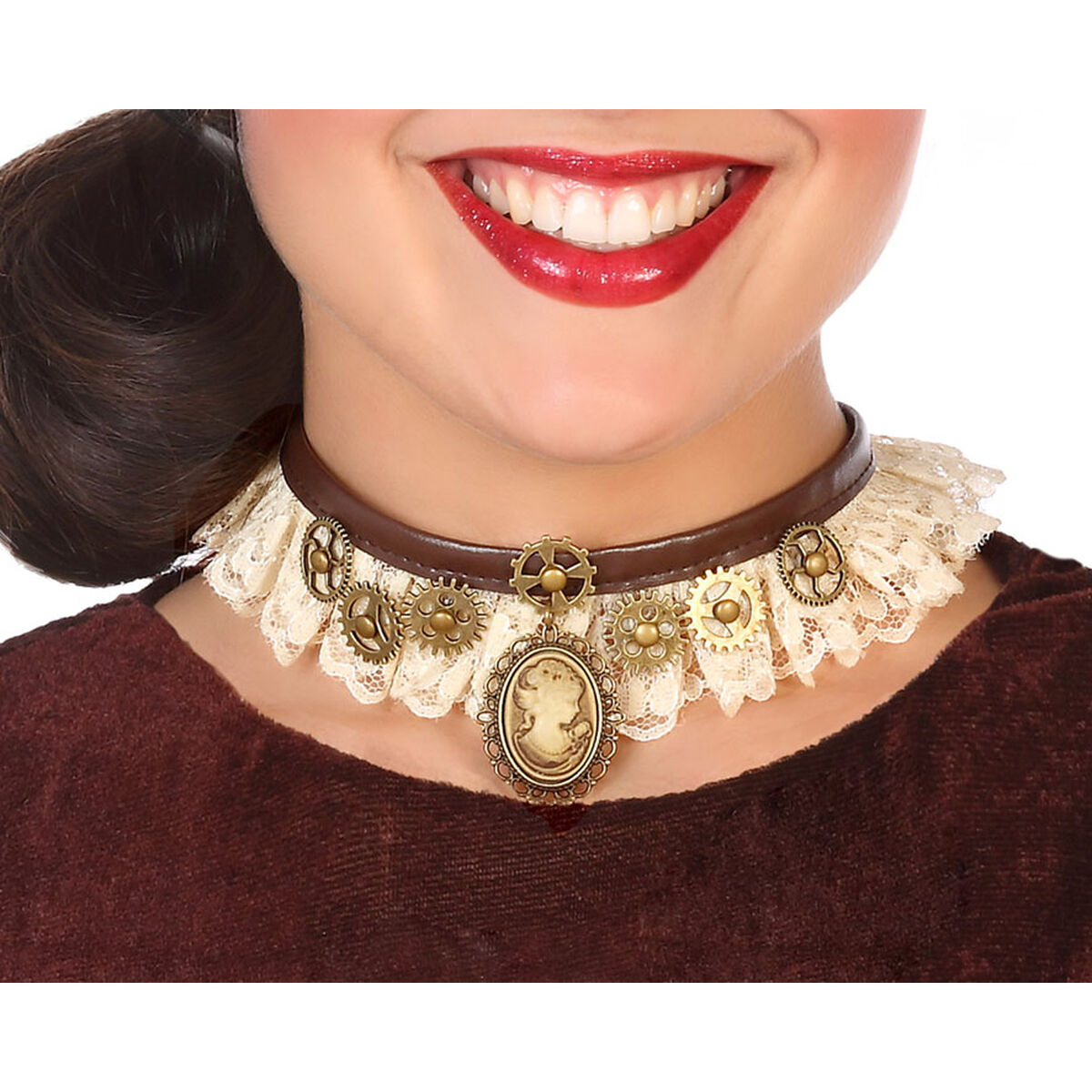 Necklace Costune accessorie Golden Steampunk