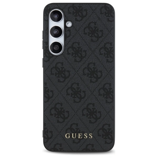 Guess GUHCS24FEG4GFGR Samsung Galaxy S24 FE hardcase 4G Metal Gold Logo grey