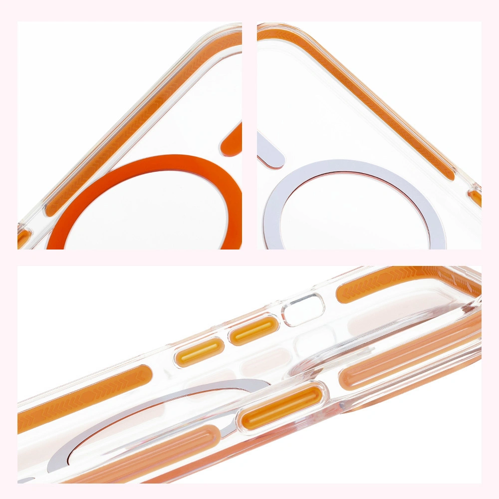 Bizon Case Marco Apple iPhone 14 Pro clear with orange frame