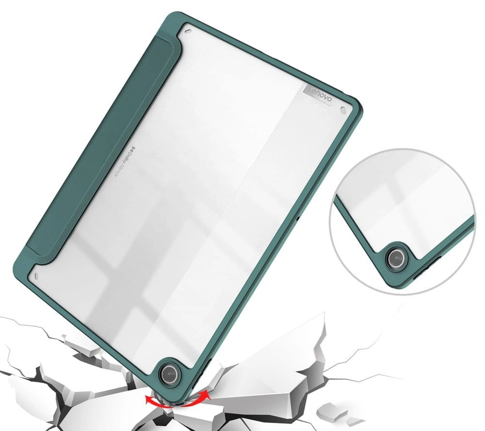 Bizon Case Tab Clear Matt Lenovo Tab M10 Plus Gen 3 dark green