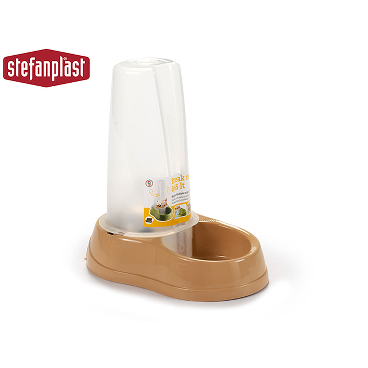 Pet feeding dish Stefanplast 04093 Beige Plastic 650 ml 12 x 19,5 x 19 cm (12 Units)