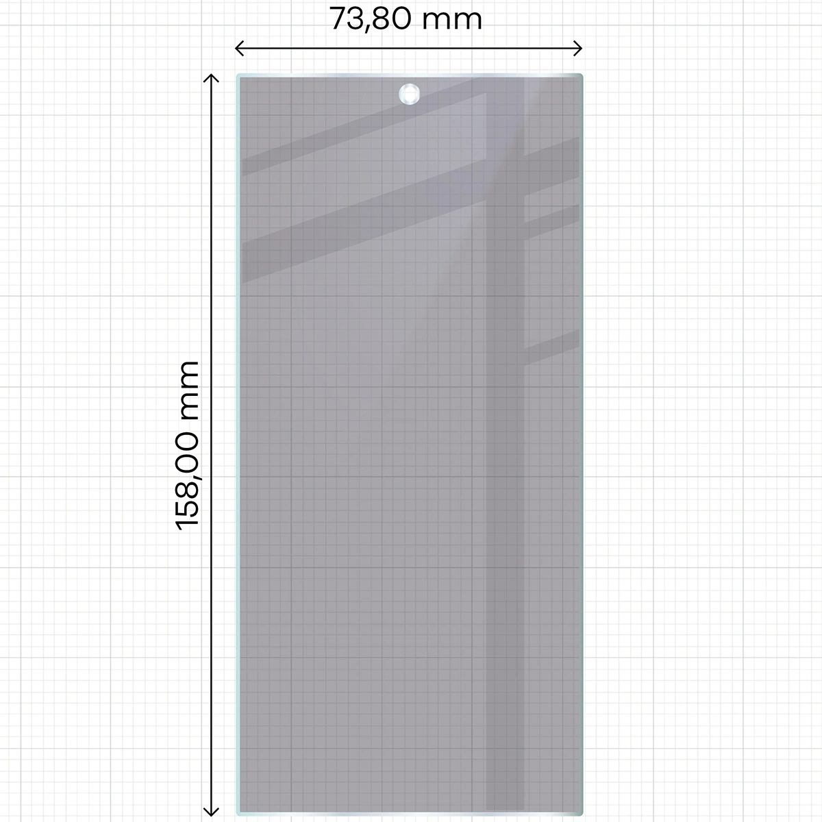 Prywatyzujące szkło hybrydowe Bizon Glass Mule Shadow do Samsung Galaxy S24 Ultra matowe