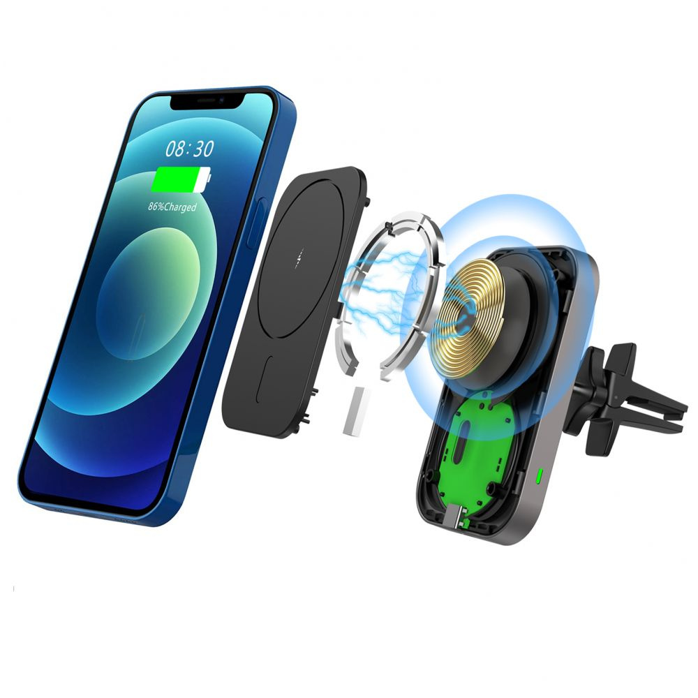 Tech-protect Cw19 Magnetic Magsafe Vent Car Mount Black