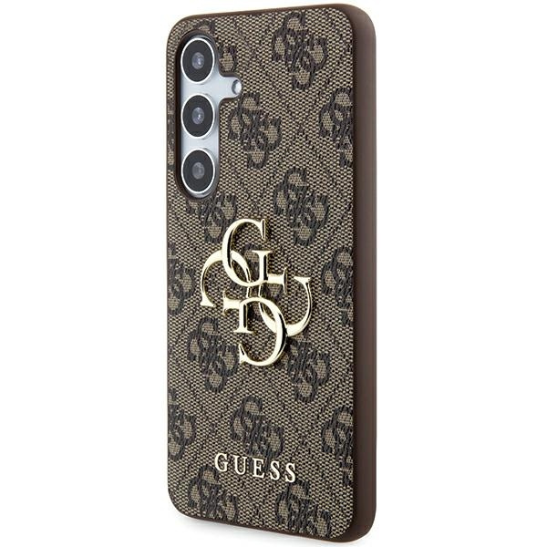 Guess GUHCSA354GMGBR Samsung Galaxy A35 hardcase 4G Big Metal Logo brown