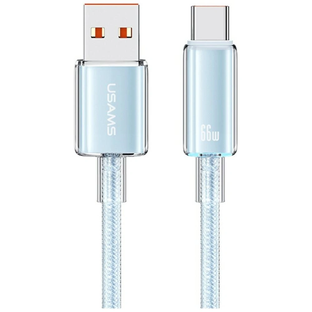 Kabel USB-A / USB-C USAMS Cloud Series US-SJ658 6A 12m niebieski