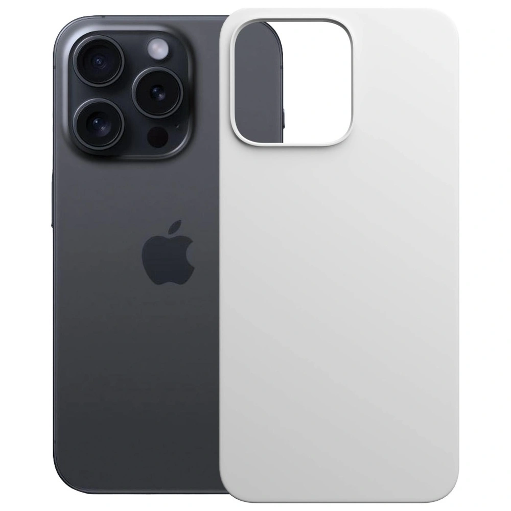 Etui 3MK Hardy MagSilicone do Apple iPhone 15 Pro Max srebrny