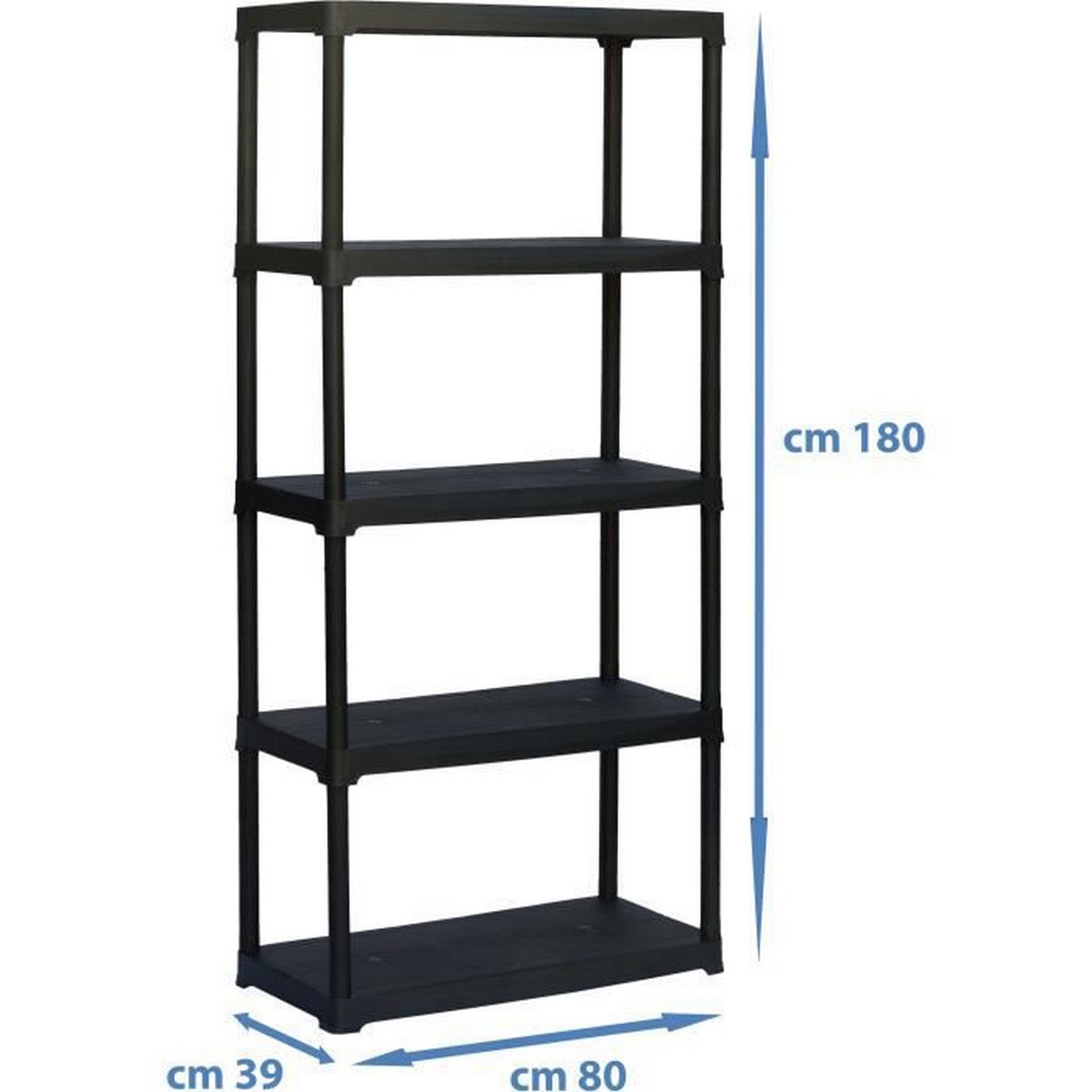 Shelves TOOD Resin 5 Shelves 39 x 80 x 180 cm 30 Kg