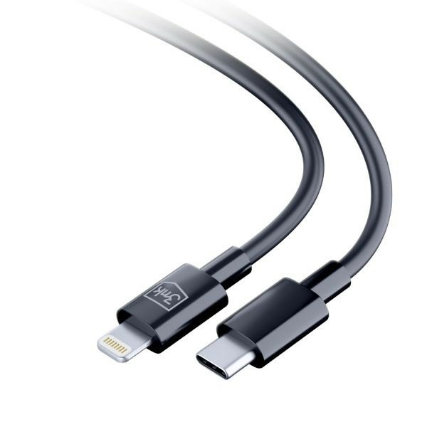 3MK cable Hyper USB-C / Lightning 20W 1.2m black