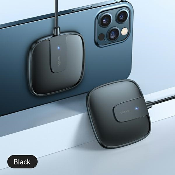 USAMS Wireless Charger US-CD159 magnetic W1 15W Extra-thin Apple iPhone 12 series black CD159DZ01