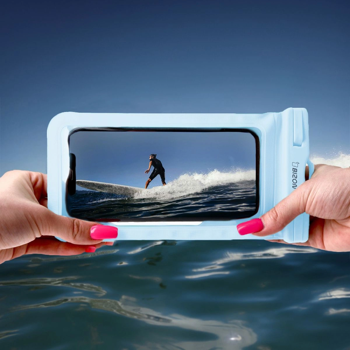Bizon Case Hydrowrap light blue [2 PACK]