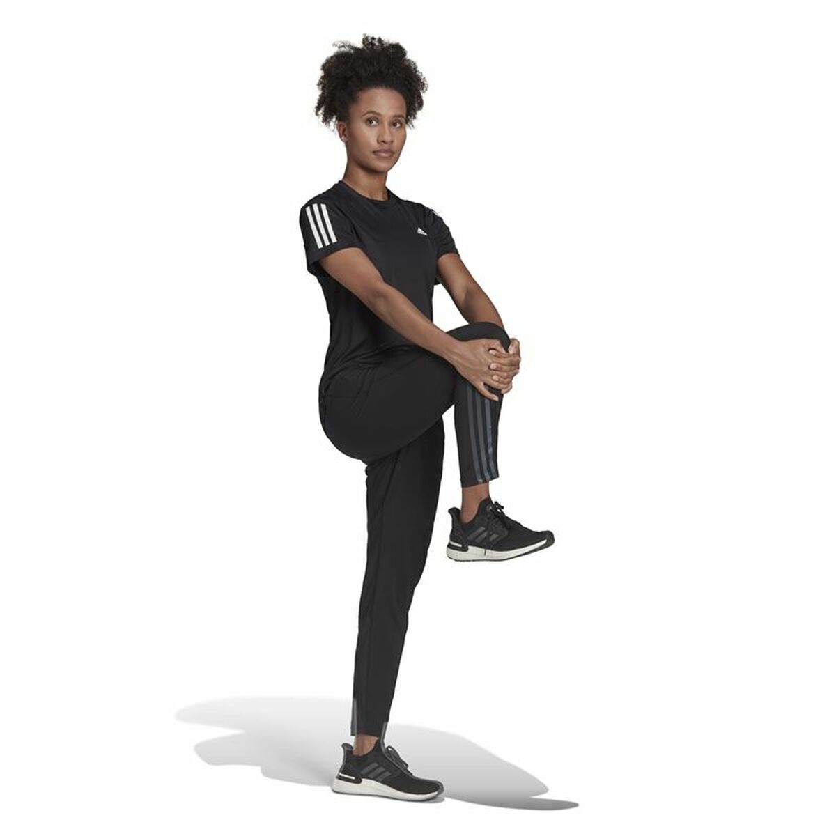 Women’s Short Sleeve T-Shirt Adidas Own the Run Black