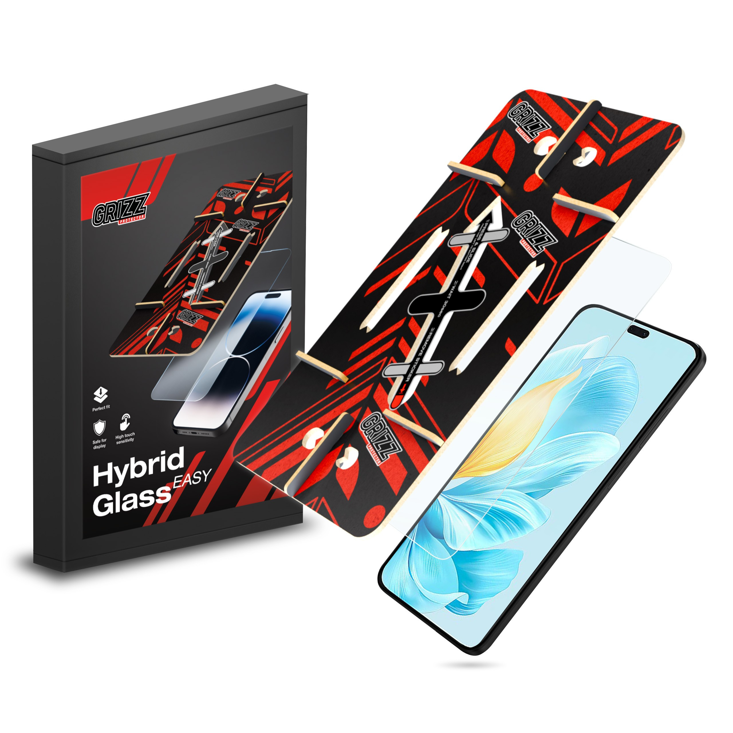 GrizzGlass HybridGlass Easy Honor 200 Lite