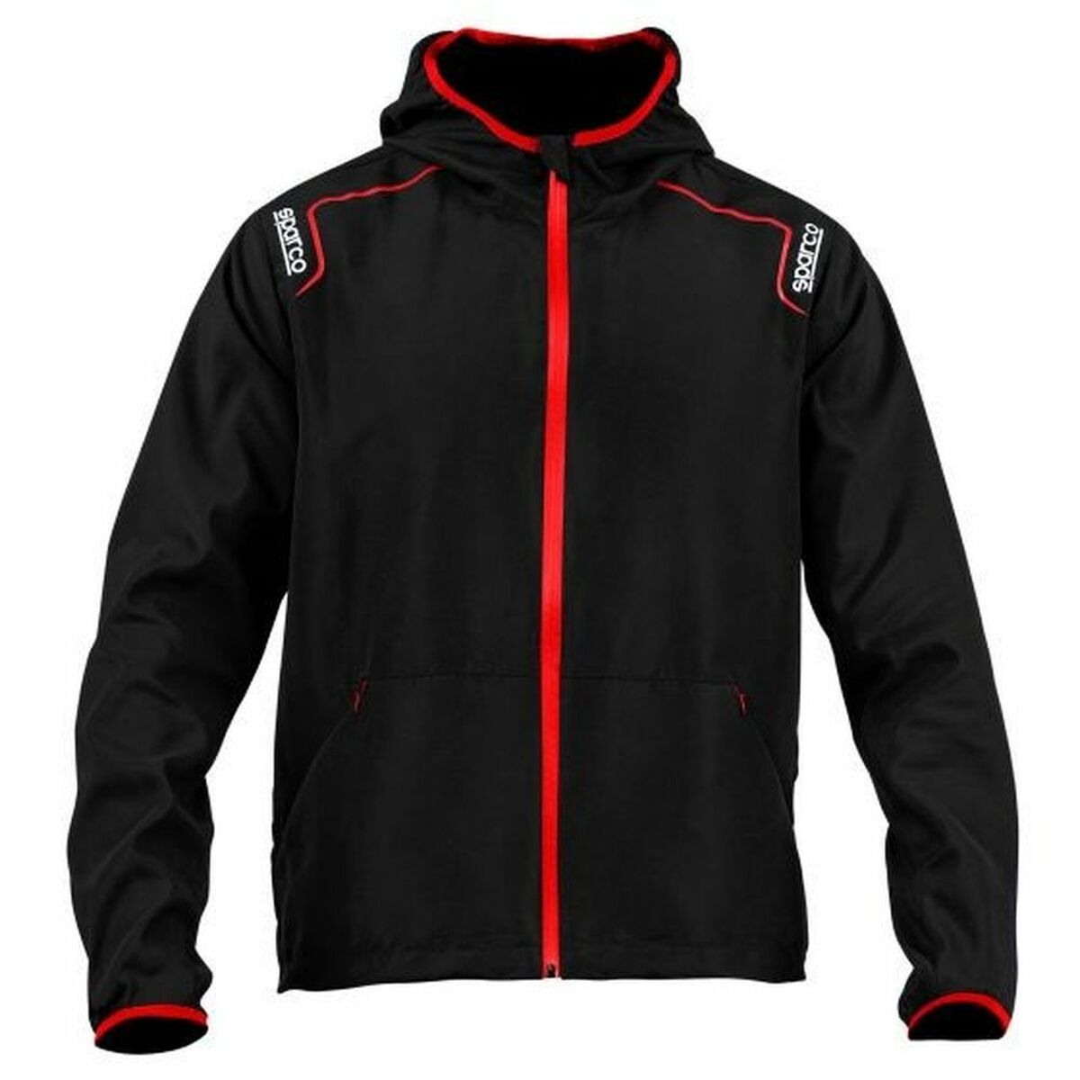 Hoodie Sparco S02405NR3L Black Windbreaker