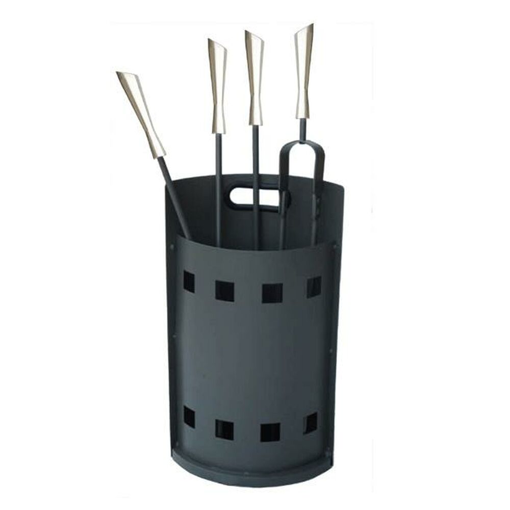 Fireplace Utensils DKD Home Decor Steel Stainless steel (25 x 16 x 62 cm)