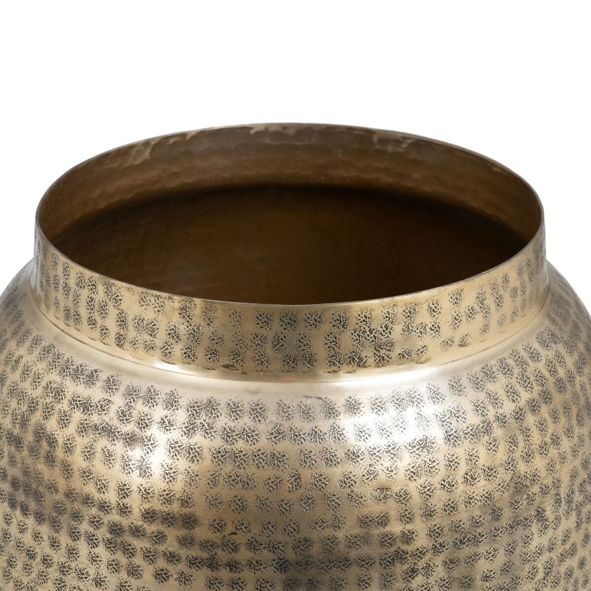 Vase 46 x 46 x 64 cm Golden Aluminium (2 Units)