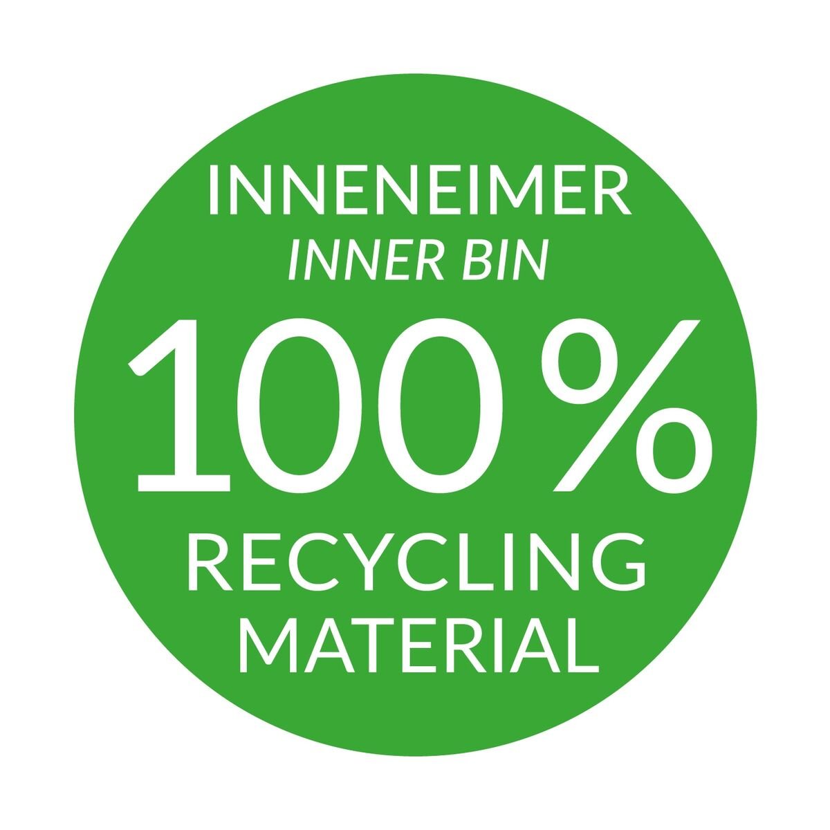 Waste bin Hailo Multi-Box duo L White Grey Cream Steel Plastic 2 drawers 14 L Integrable (2 Units)