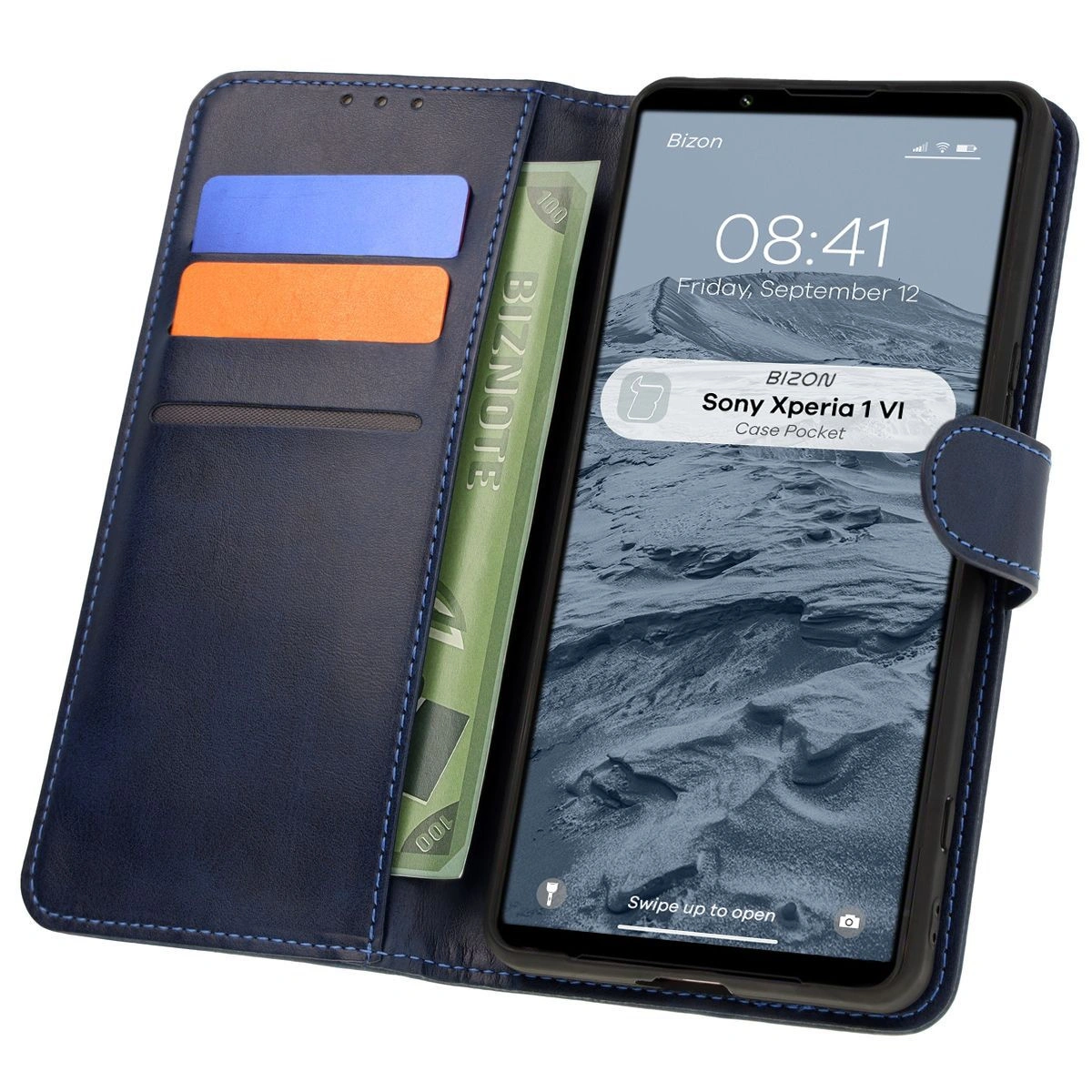 Bizon Case Pocket Sony Xperia 1 VI navy blue