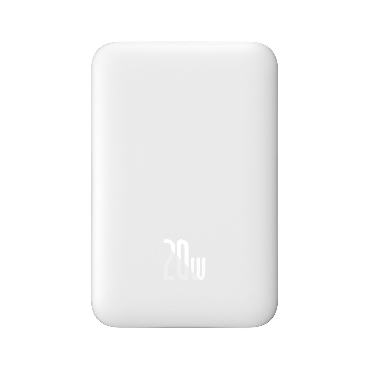 Powerbank Baseus Magnetic Mini MagSafe 15W PD QC 20W 10000mAh white (Overseas Edition) + USB-C/USB-C Cable 60W 3A 0.5m white