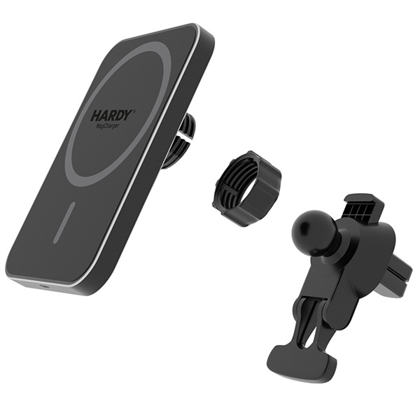 Car mount with wireless charging for Apple MagSafe 3MK Hardy MagCharger 15W