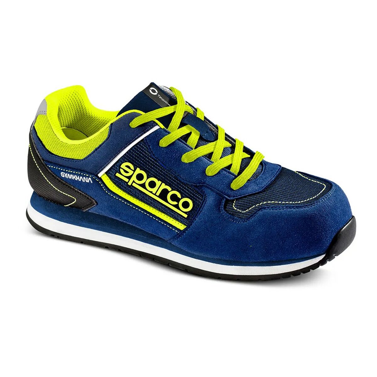 Racing Ankle Boots Sparco GYMKHANA DANI Yellow Blue Navy Blue Racing Ankle Boots Sparco GYMKHANA DANI Yellow Blue Navy Blue