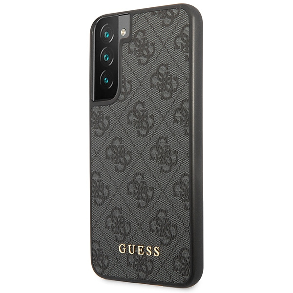 Guess GUHCS23SG4GFGR Samsung Galaxy S23 grey hardcase 4G Metal Gold Logo