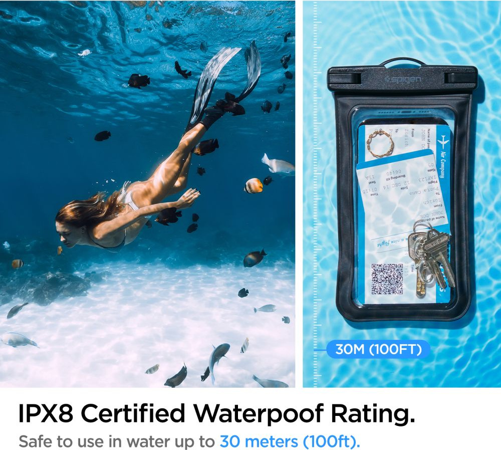 Spigen A601 Universal Waterproof Case Black
