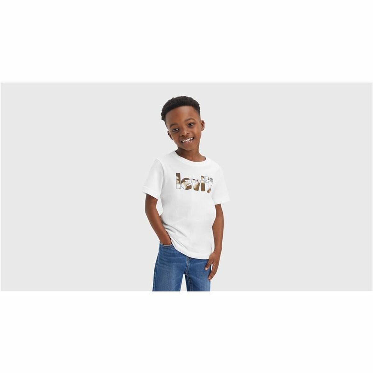 T-shirt Levi's Camo Poster Logo Bright White T-shirt Levi's Camo Poster Logo Bright White