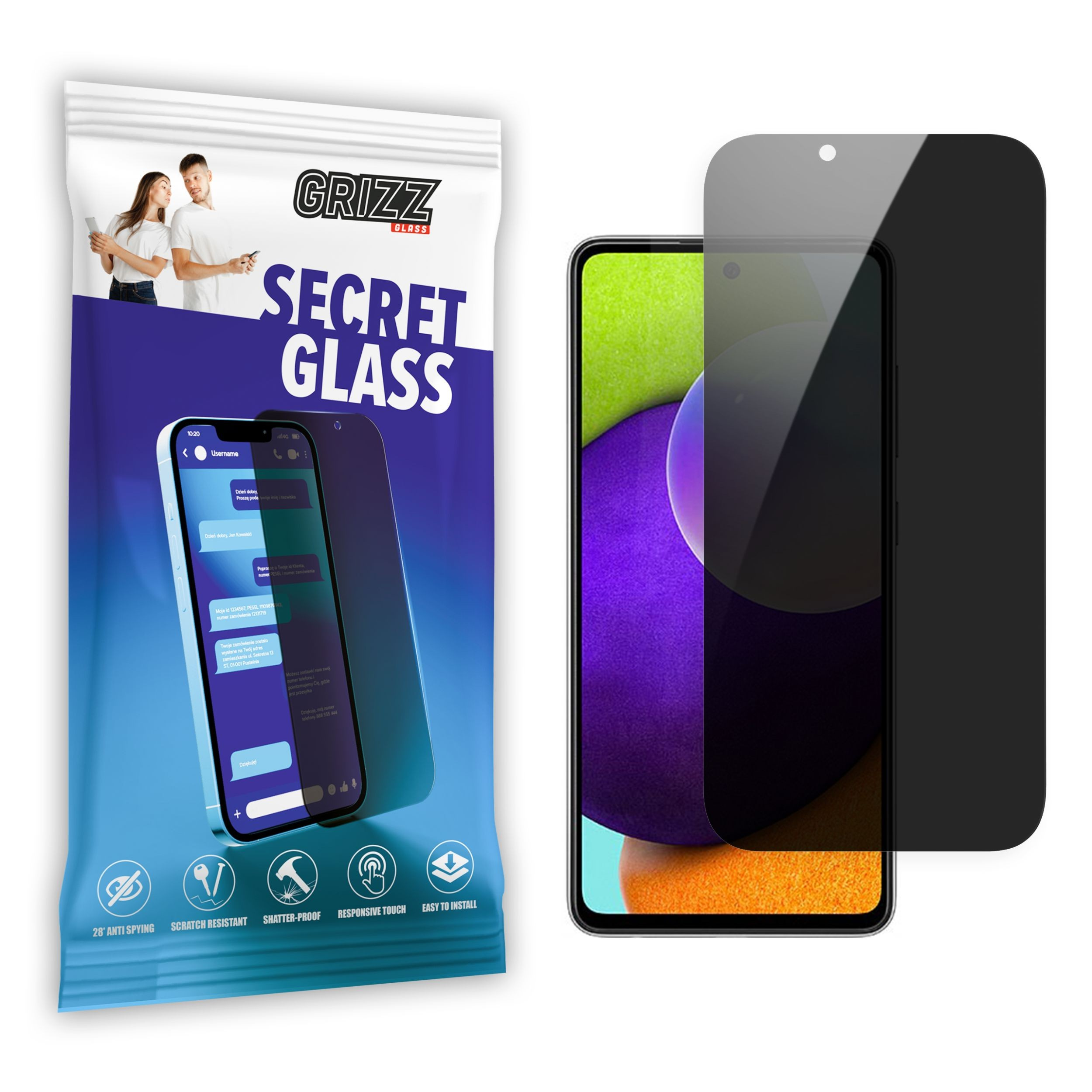 GrizzGlass SecretGlass Samsung Galaxy A52