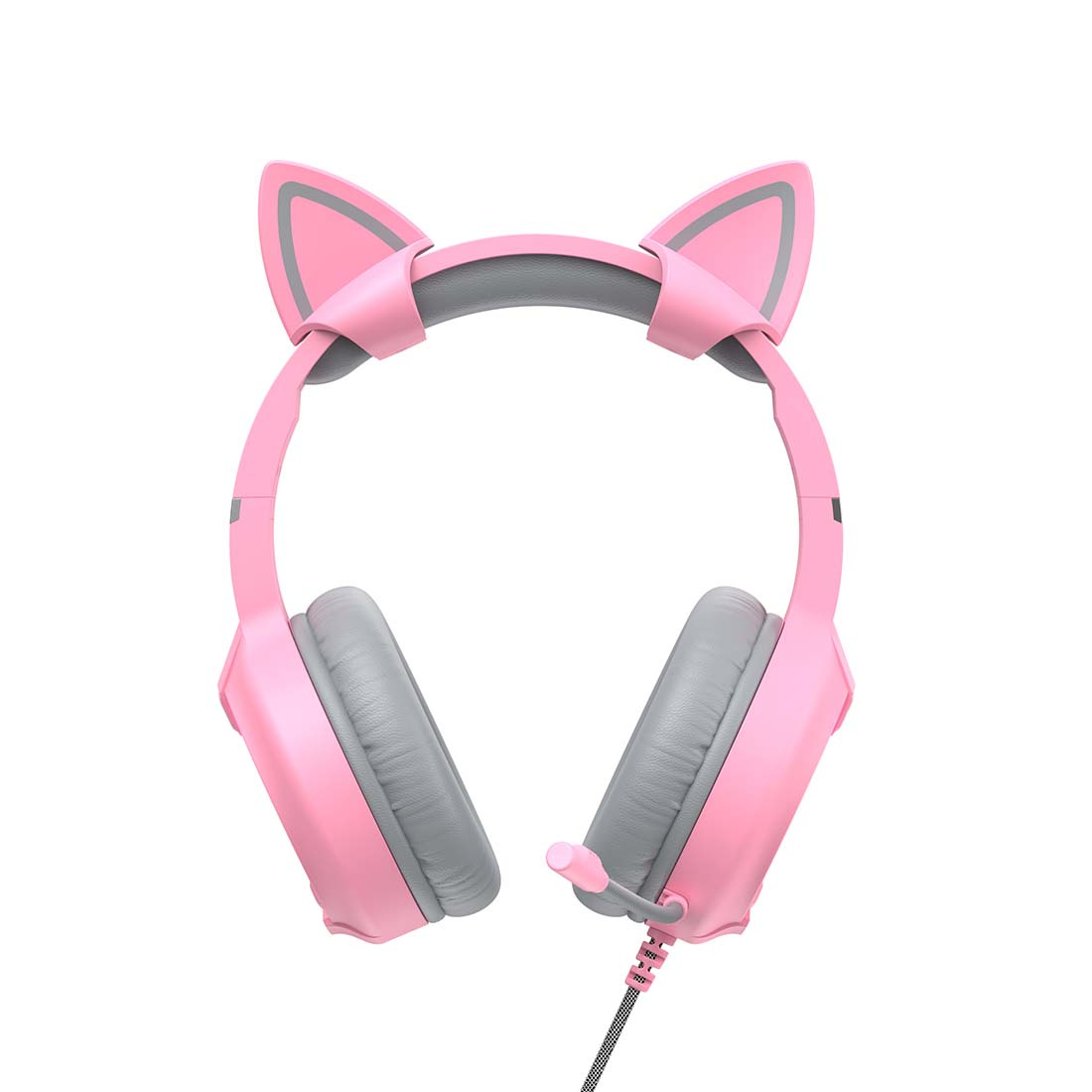Havit GAMENOTE H2233D RGB USB+3.5mm gaming headphones (pink)