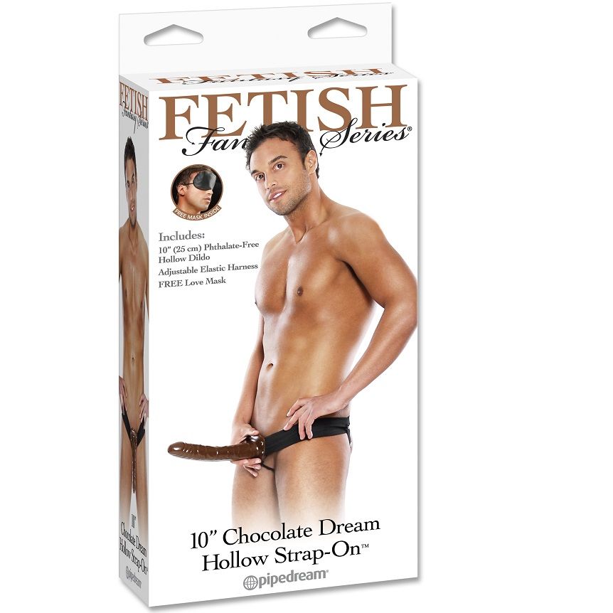 FETISH FANTASY CHOCOLATE DREAM HOLLOW STRAP-ON