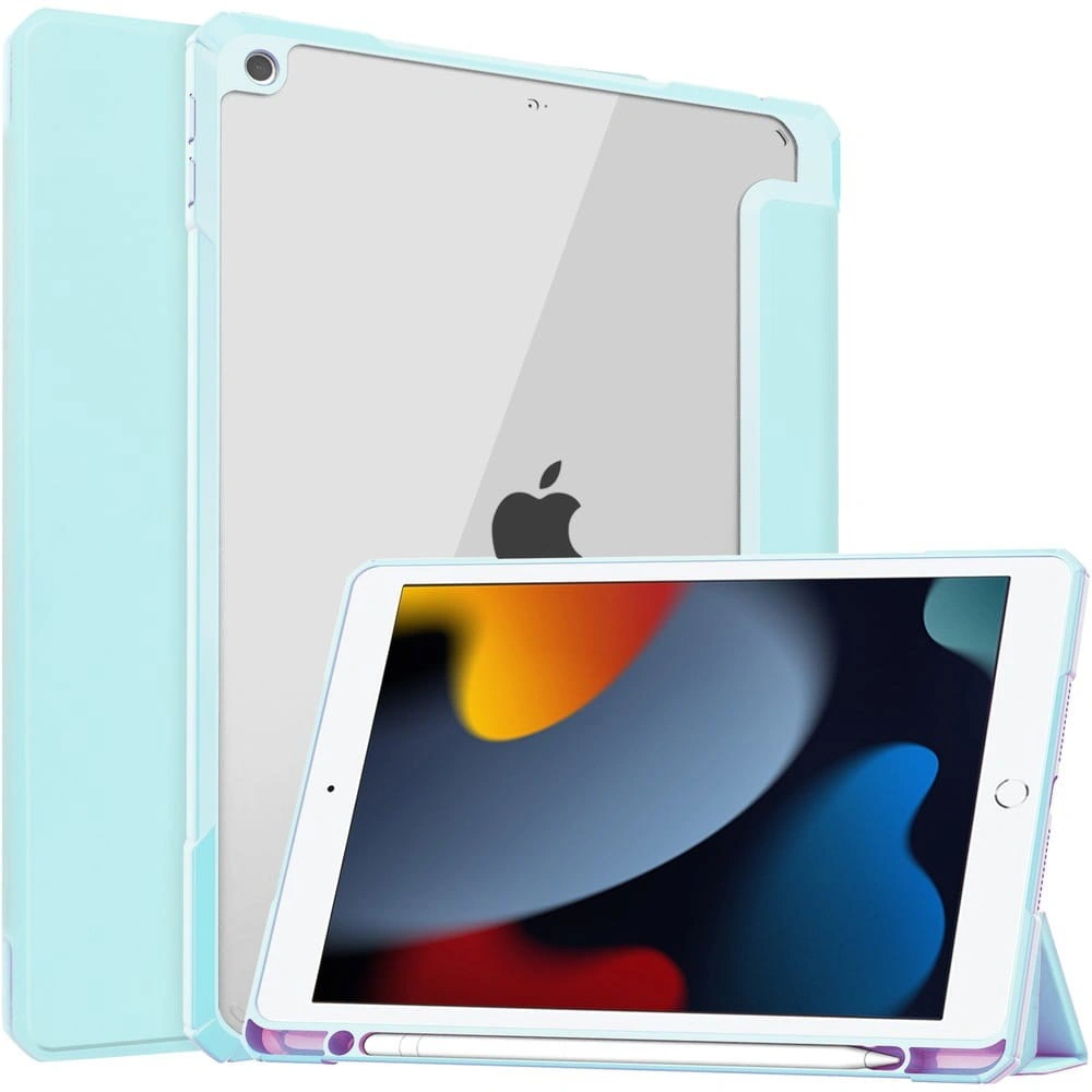 Bizon Case Tab Clear Matt Apple iPad 9/8/7 10.2 2021/2020/2019 blue