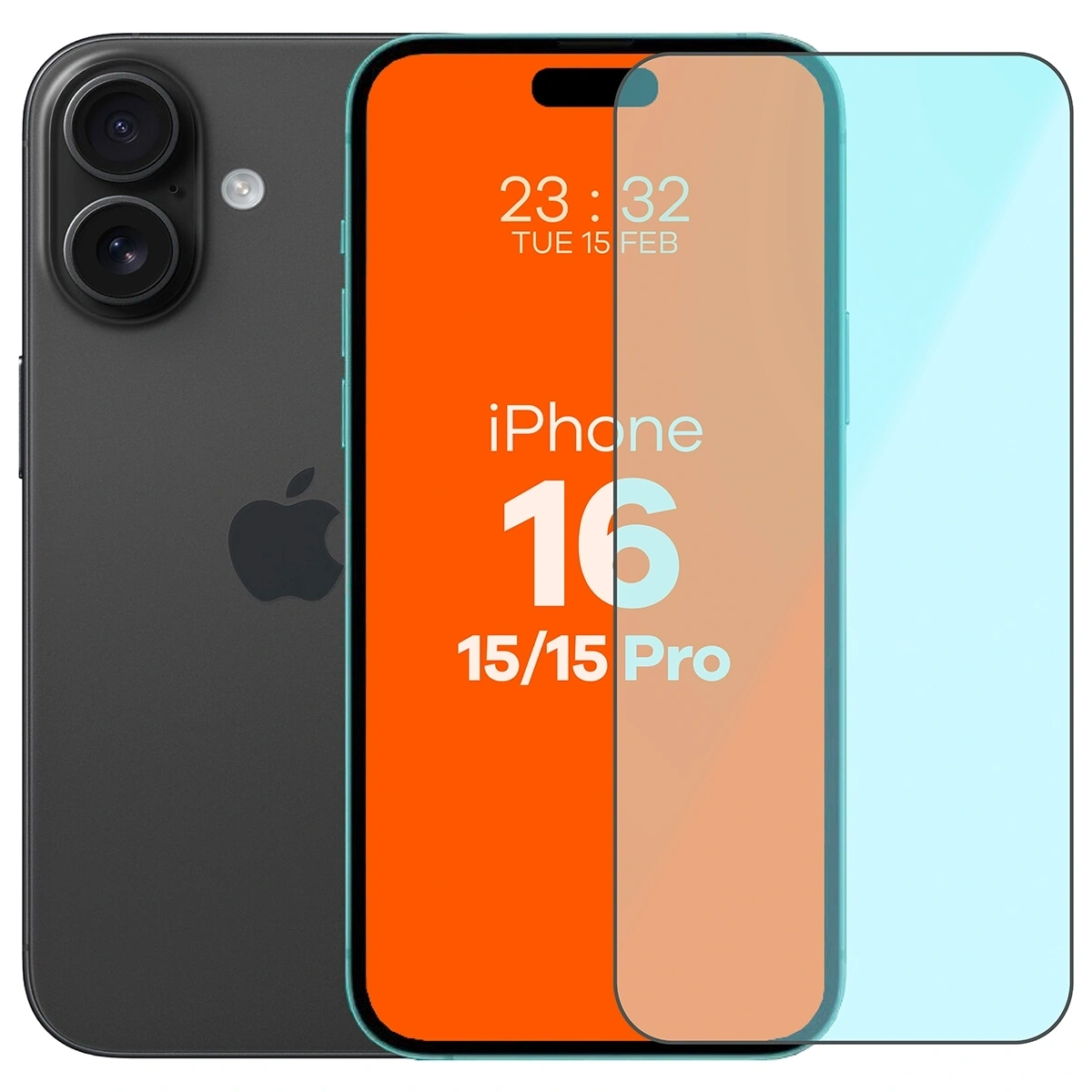 Szkło ochronne 2.5D Bizon Smart Glass do Apple iPhone 15 Pro / 15 / 16