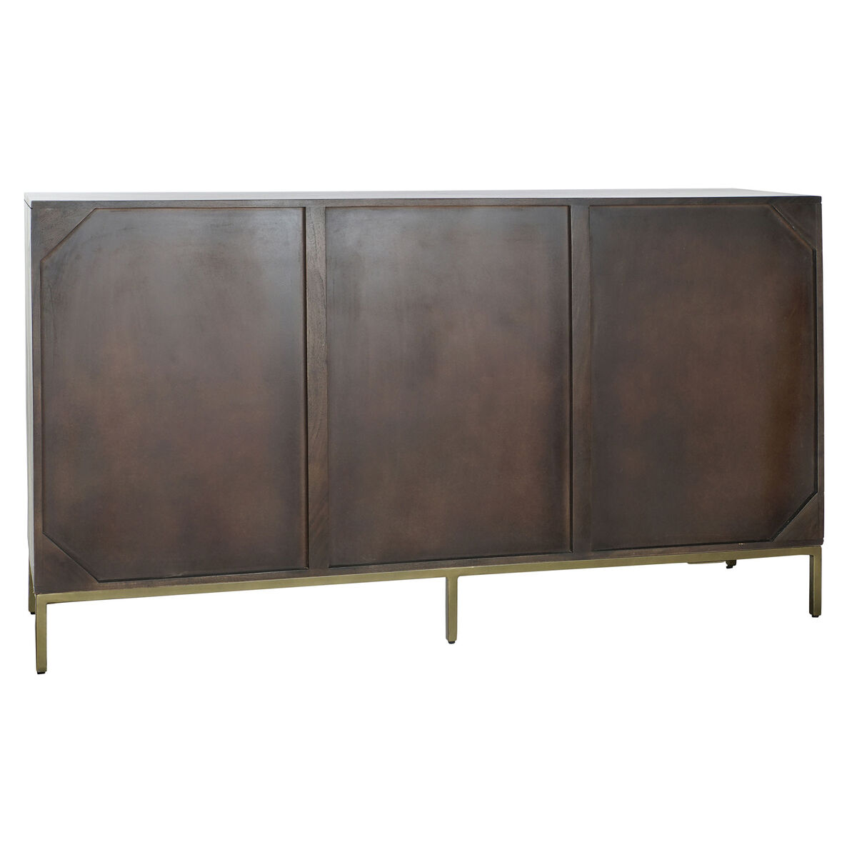 Sideboard DKD Home Decor Black Metal Acacia 160 x 40 x 90 cm