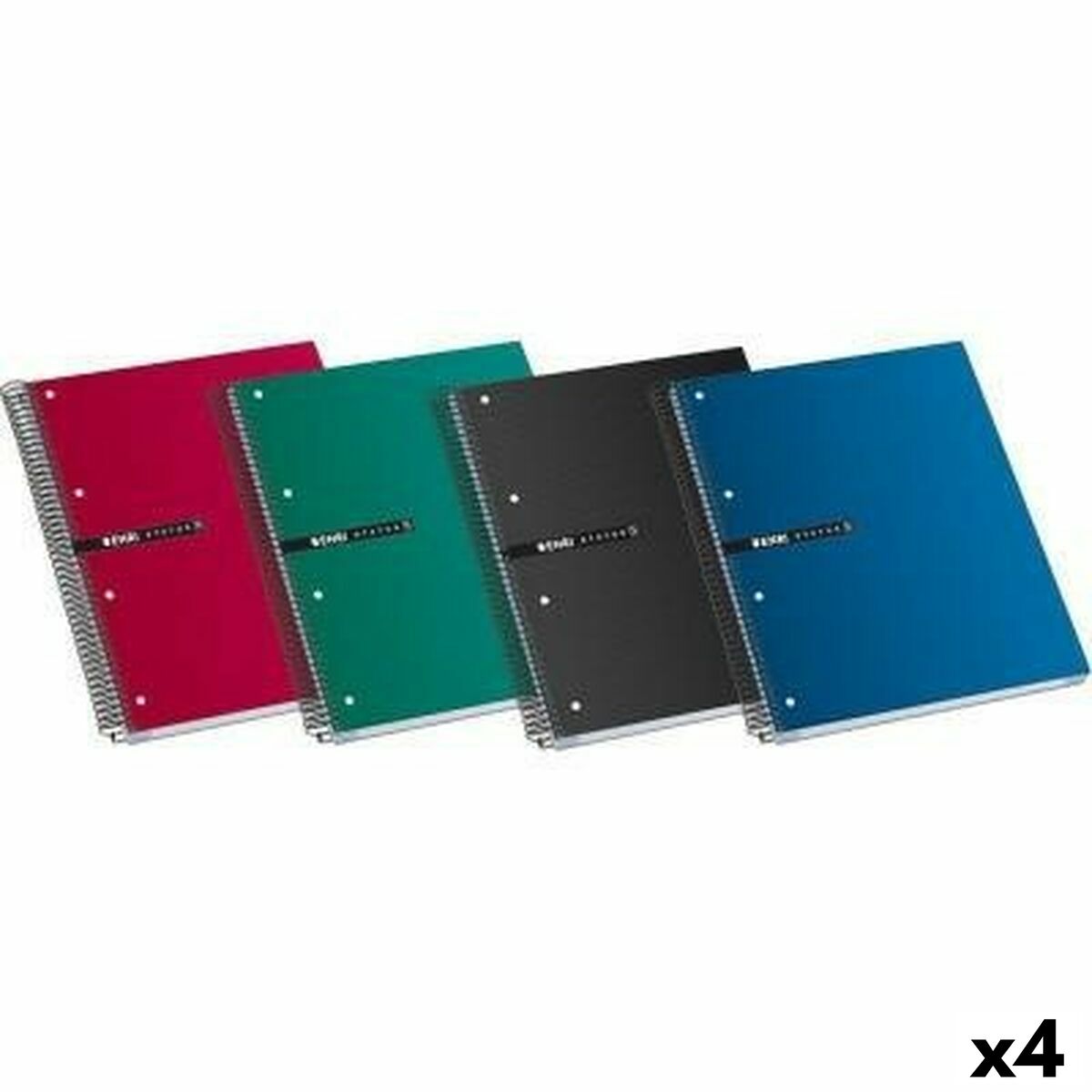 Set of exercise books ENRI A5 Multicolour 4 Pieces 160 Sheets