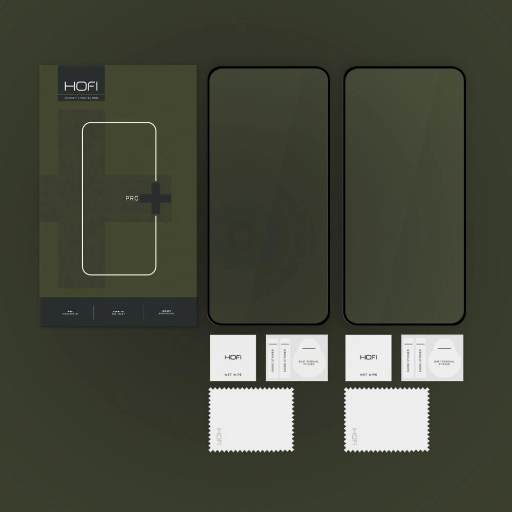 Hofi Glass Pro+ Samsung Galaxy S24 FE Black [2 PACK]