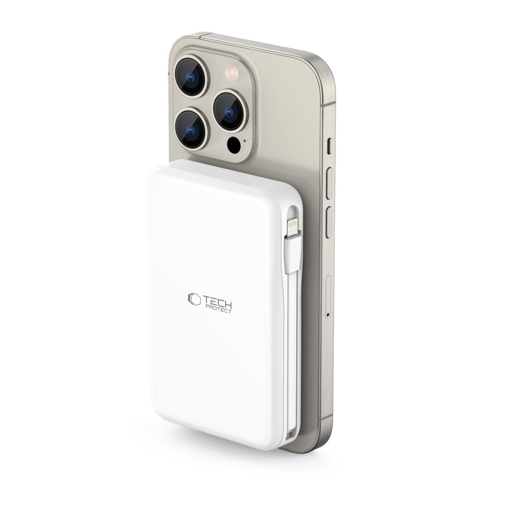 Tech-Protect PB31 Lifemag MagSafe powerbank 10000mAh White