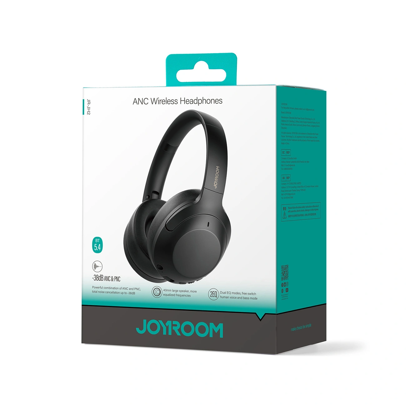 Joyroom J-Head Series JR-JH2 ANC Bluetooth 5.4 wireless in-ear headphones black
