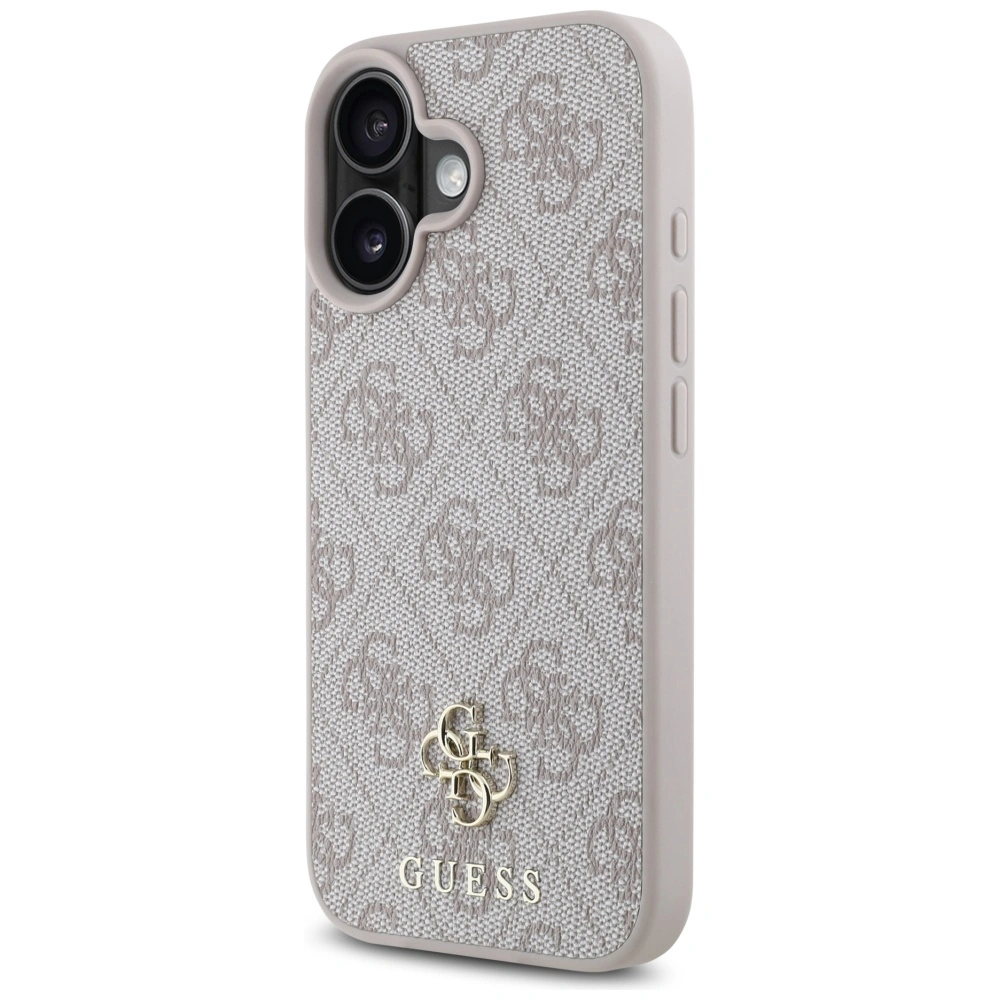 Guess HC PU 4G Small 4G and Classic Apple iPhone 16 MagSafe pink