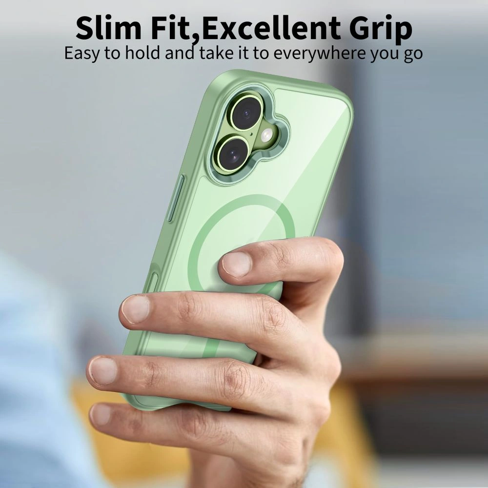 Etui Tech-Protect MagMat MagSafe do Apple iPhone 17 Sage/clear