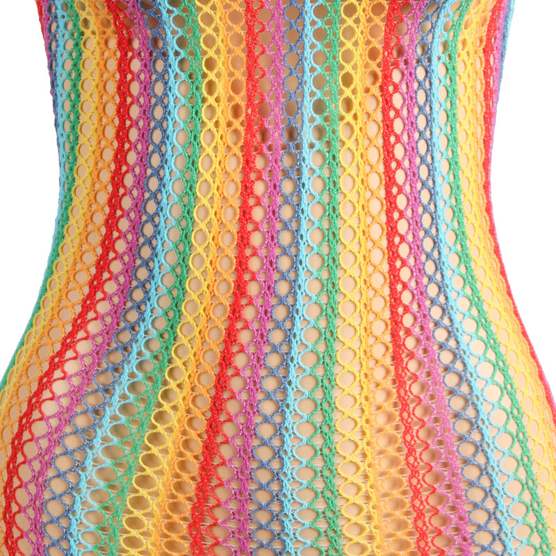 SUBBLIME - 952341 RAINBOW FISHNET BODYSTOCKING ONE SIZE SUBBLIME - 952341 RAINBOW FISHNET BODYSTOCKING ONE SIZE