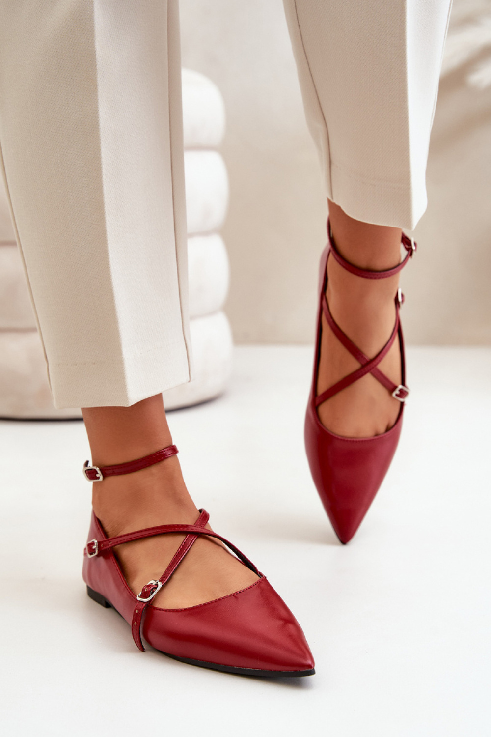  Ballet flats model 199807 Step in style  red