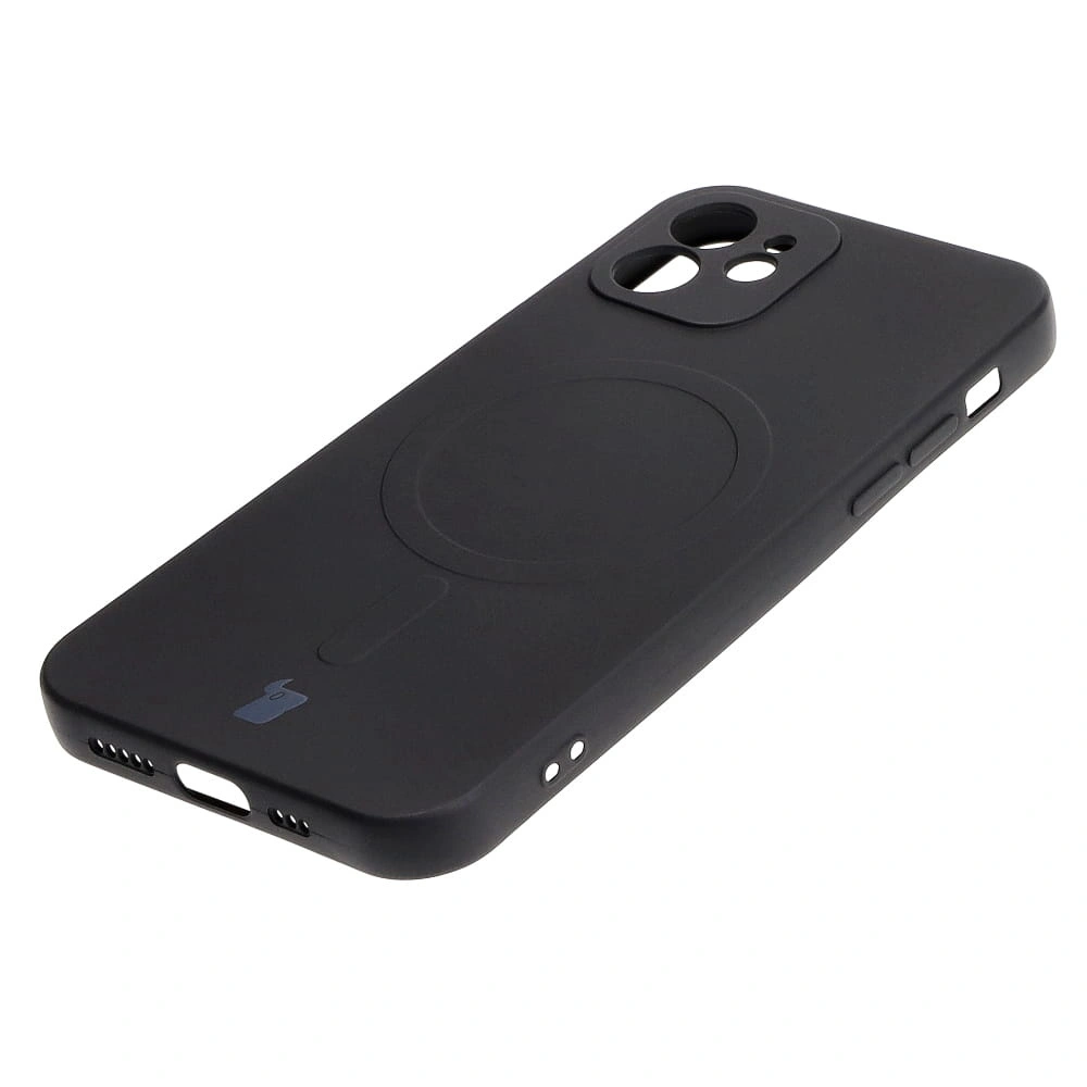 Bizon Case Silicone Magnetic Apple iPhone 12 black