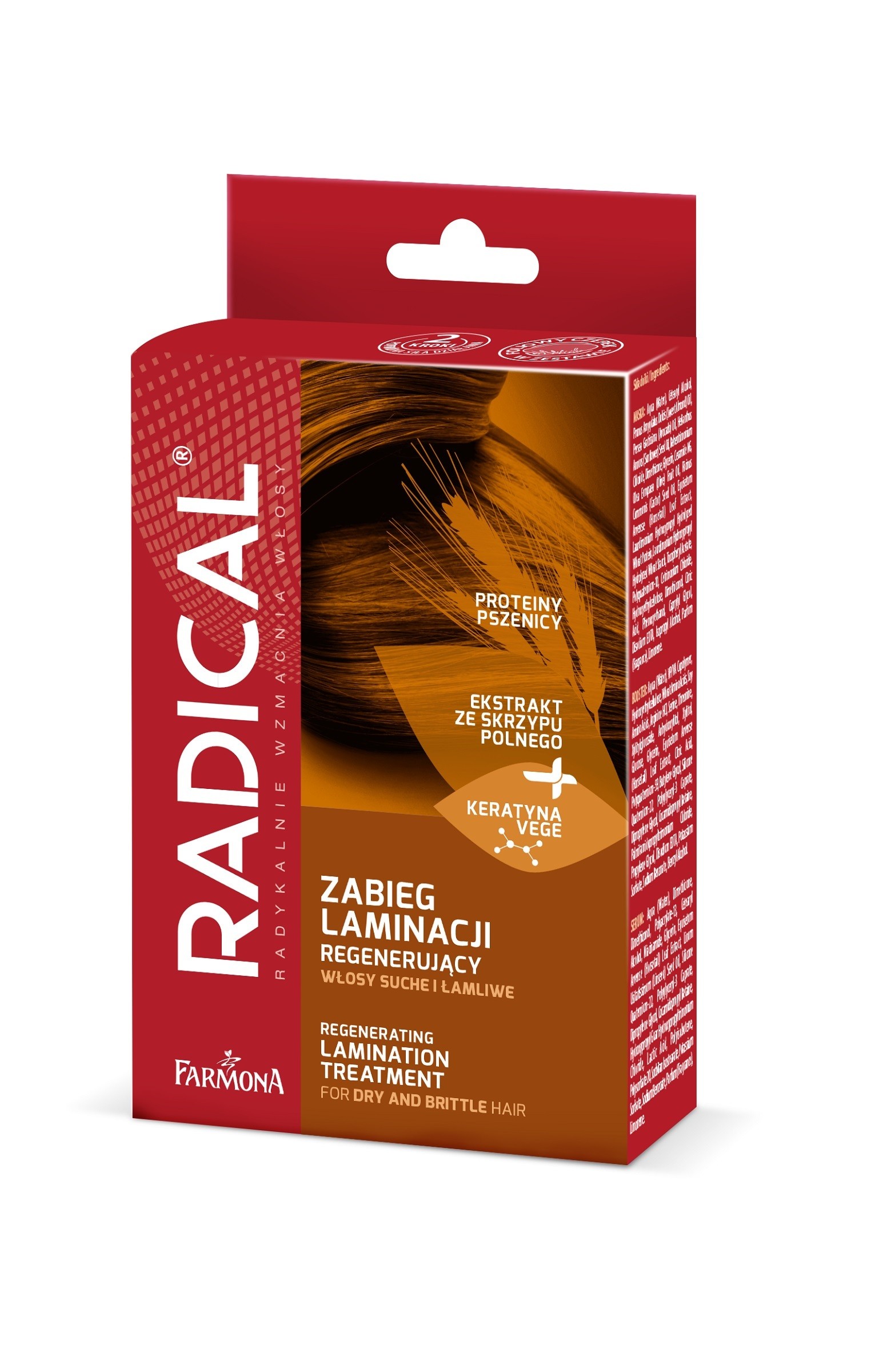 Farmona Radical Regenerujący Zabieg laminacji do włosów suchych i łamliwych 1op.