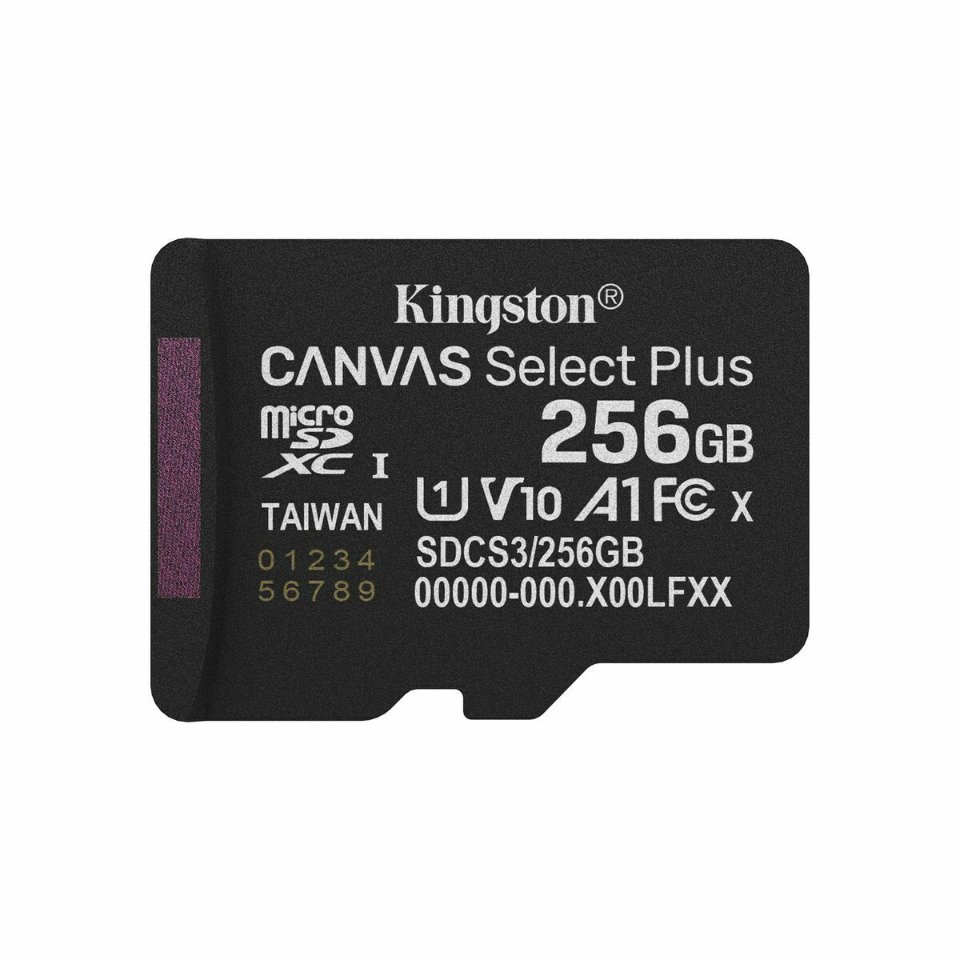 Micro SD Memory Card with Adaptor Kingston SDCS3/256GB Micro SD Memory Card with Adaptor Kingston SDCS3/256GB