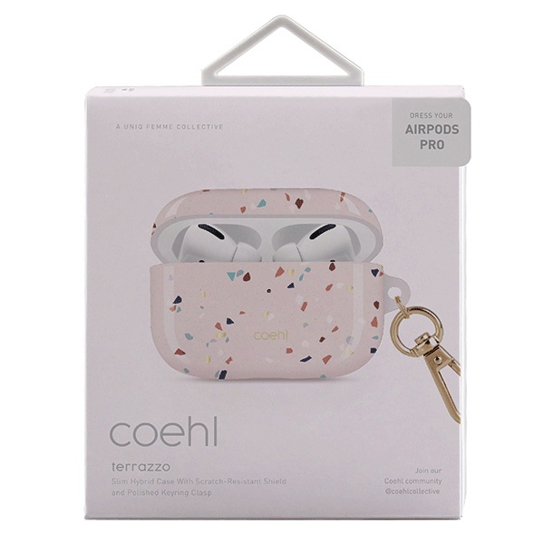 UNIQ Coehl Terrazzo Apple AirPods Pro blush pink